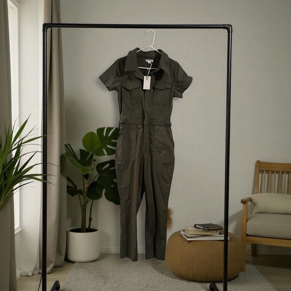 Good American Dark Olive Jumpsuit